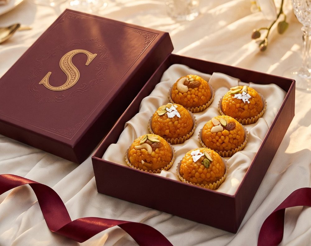 Sultana gift box on a wedding table